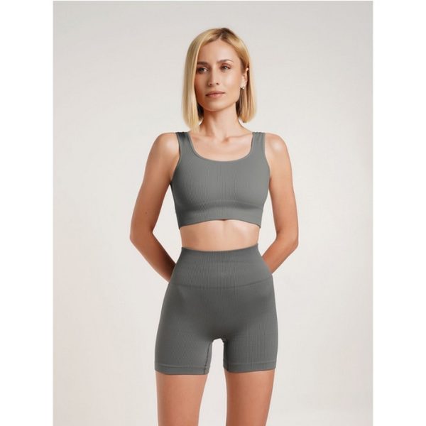 Pantaloni scurți GIULIA – Gri, Comozi și Flexibili